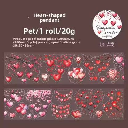 Rollo de stickers Romanticos