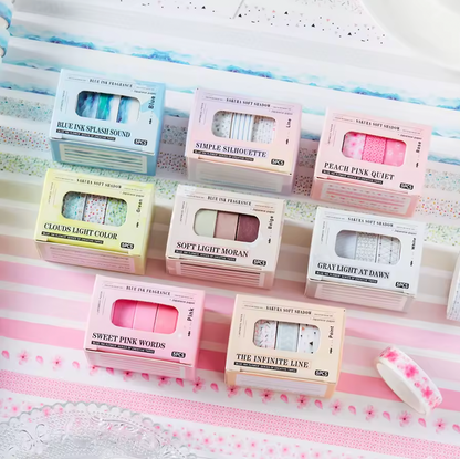 5 Rollos de Washi Tapes delgados