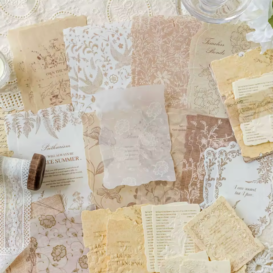 30 Papeles Cartulinas Embossed con relieve