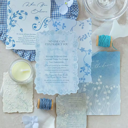 30 Papeles Cartulinas Embossed con relieve