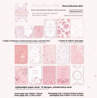 30 Papeles Cartulinas Embossed con relieve