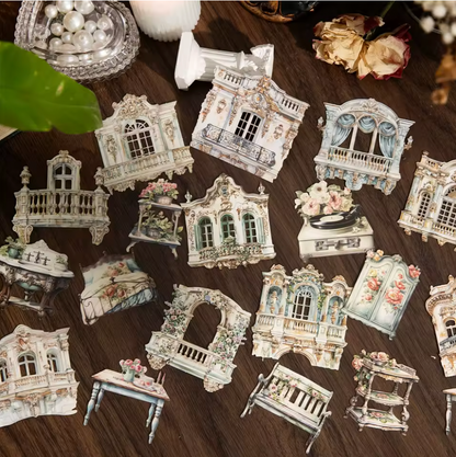 20 Cartulinas Vintage Puertas & ventanas