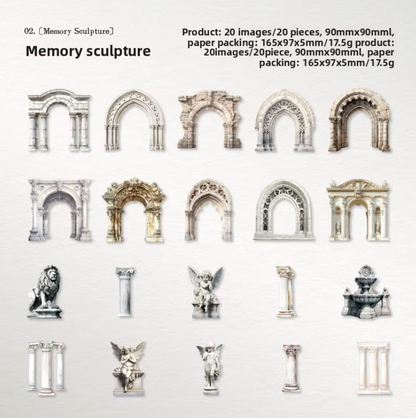 20 Cartulinas Vintage Puertas & ventanas