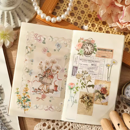 6 Hojas de Stickers Papel de arroz