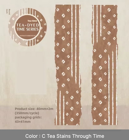 Washi Tape Ancho Te Dyed Serie