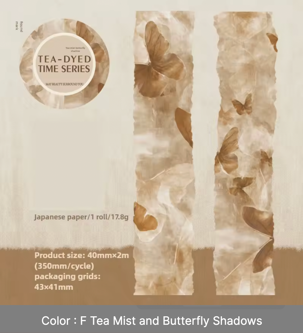 Washi Tape Ancho Te Dyed Serie