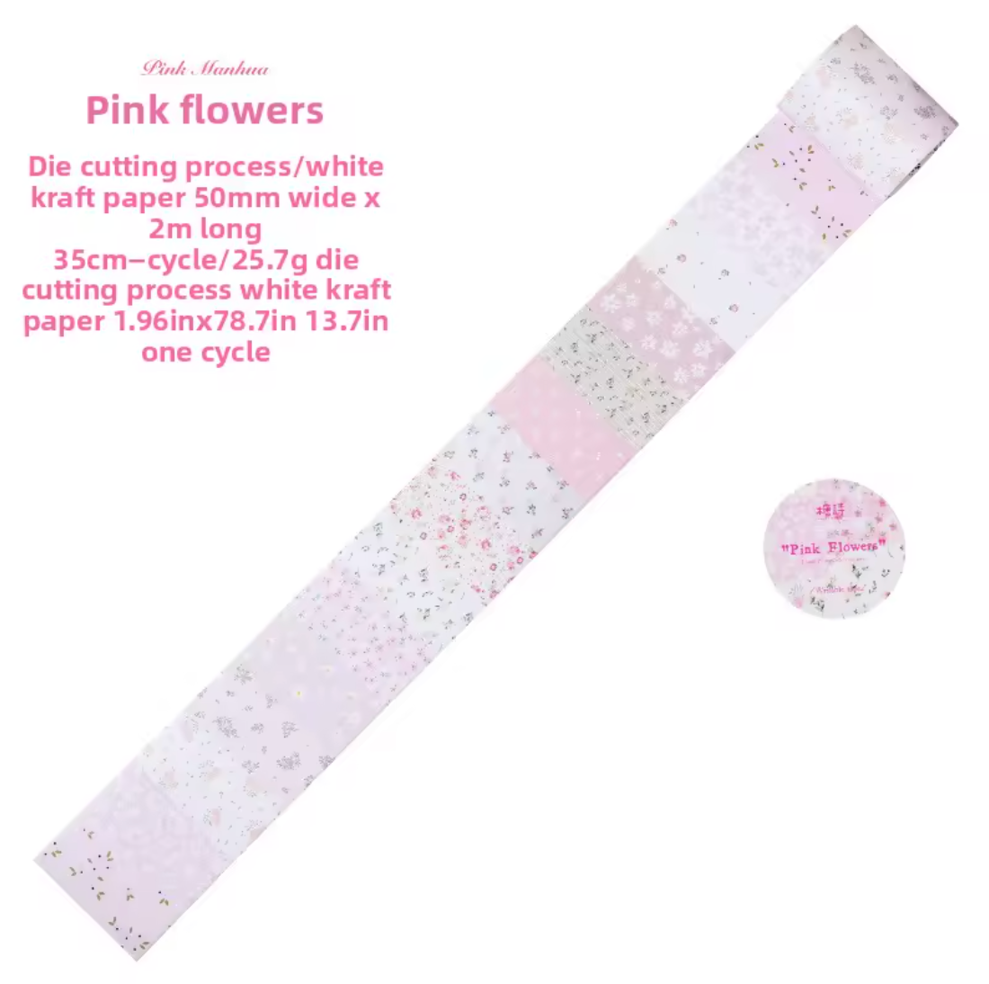 Rollo de Stickers Pattern Florecitas