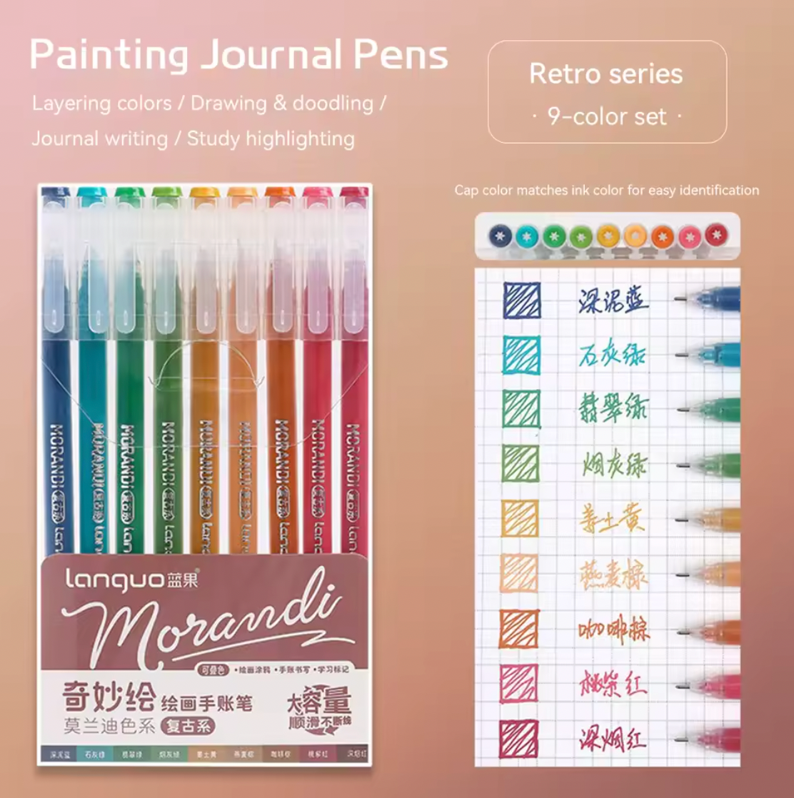 9 Plumas Morandi punta fina