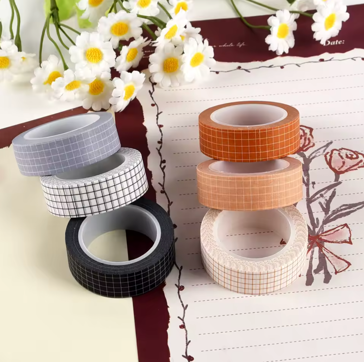 3 Washi Tapes de 10m - 30m en total