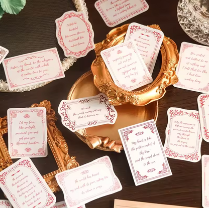 Cajita de Stickers Texto Delicado