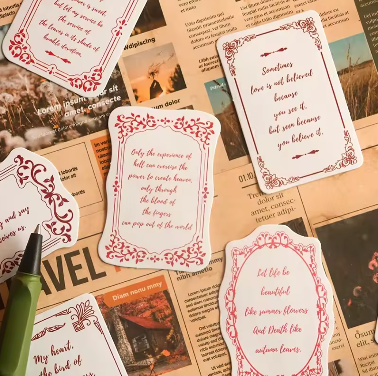 Cajita de Stickers Texto Delicado