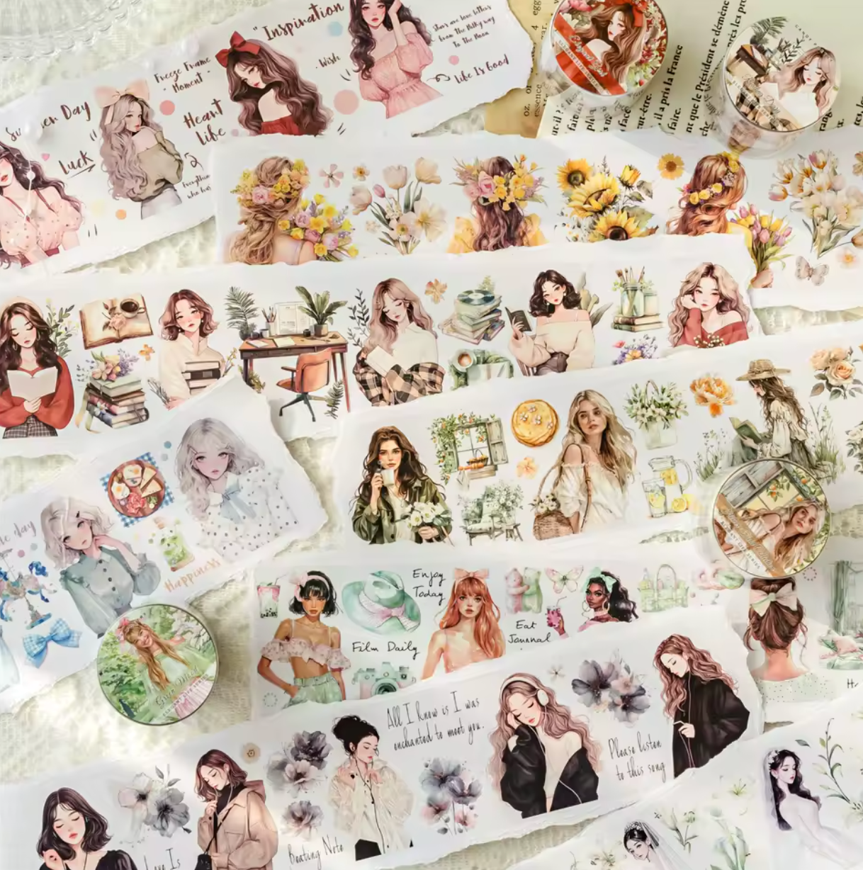 Washi Tape Mujeres Tansparente