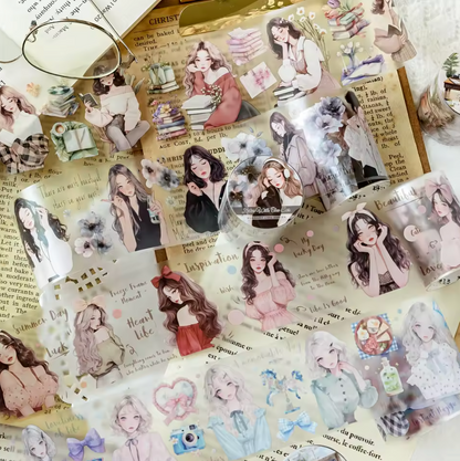 Washi Tape Mujeres Tansparente