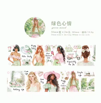 Washi Tape Mujeres Tansparente