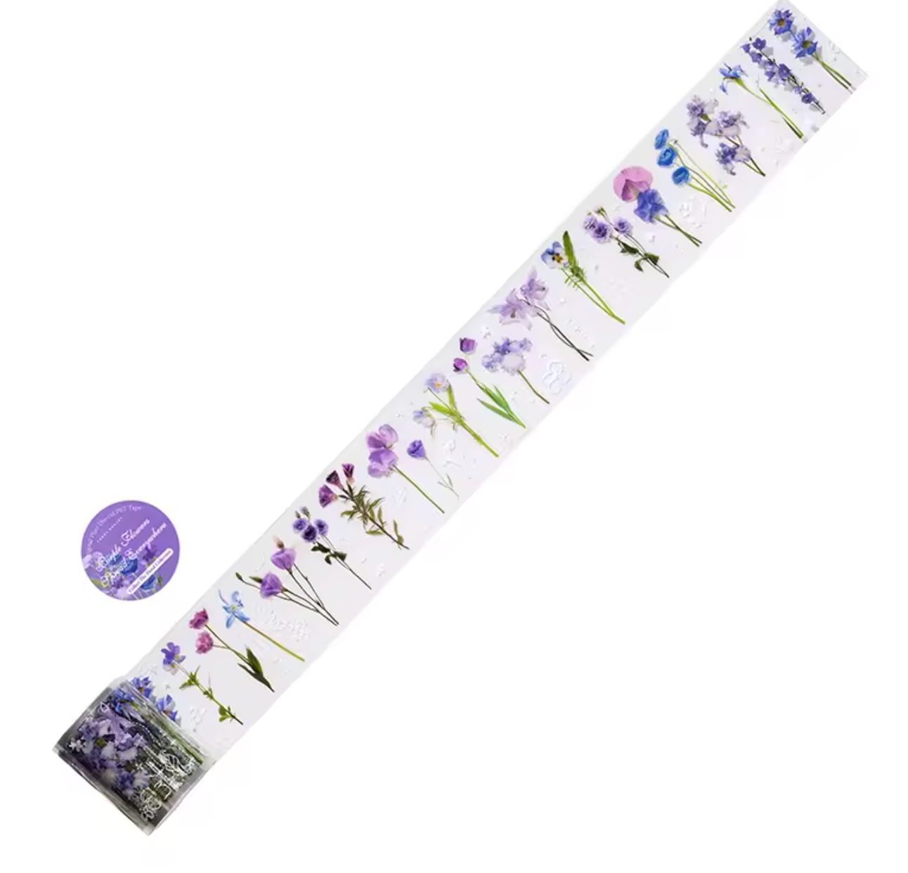 Rollo de stickers Flores