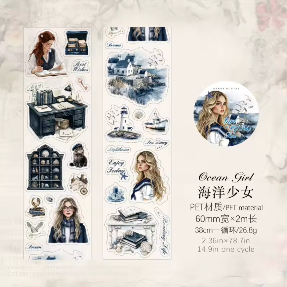 Rollo de stickers Mujeres