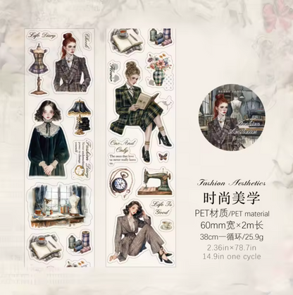 Rollo de stickers Mujeres