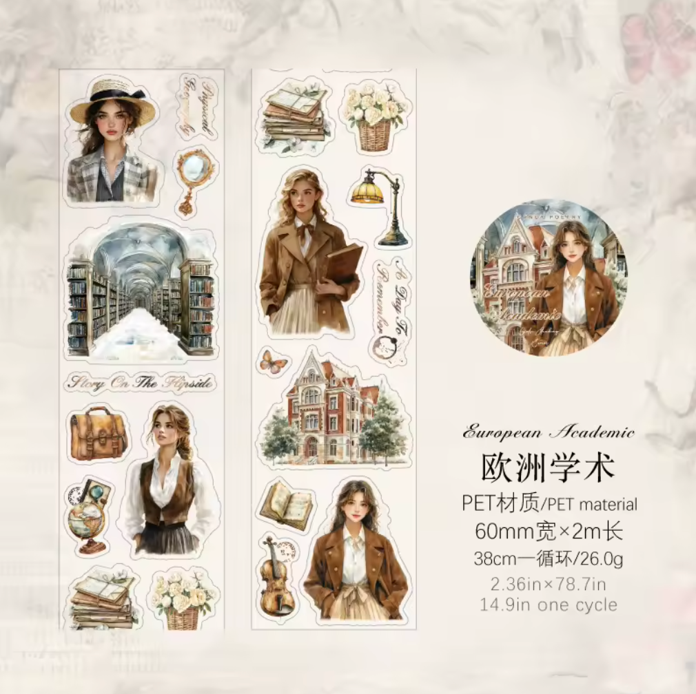 Rollo de stickers Mujeres