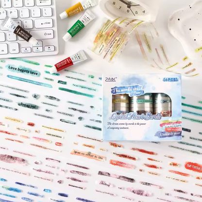 6 Rollos de Stickers Palabras & Frases