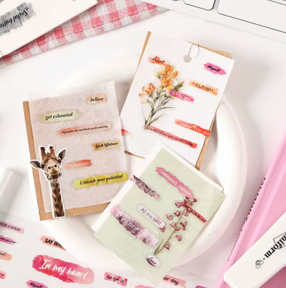 6 Rollos de Stickers Palabras & Frases