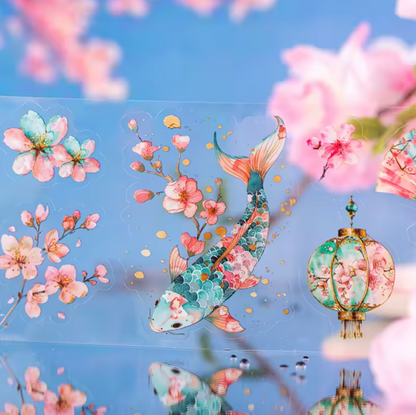 Rollo de Stickers Cherry Blossom