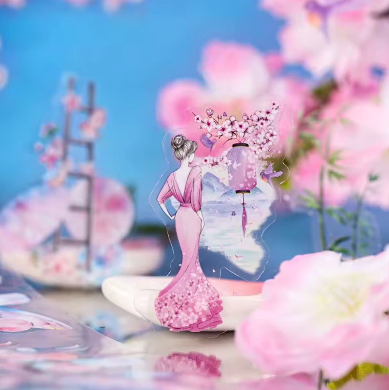 Rollo de Stickers Cherry Blossom