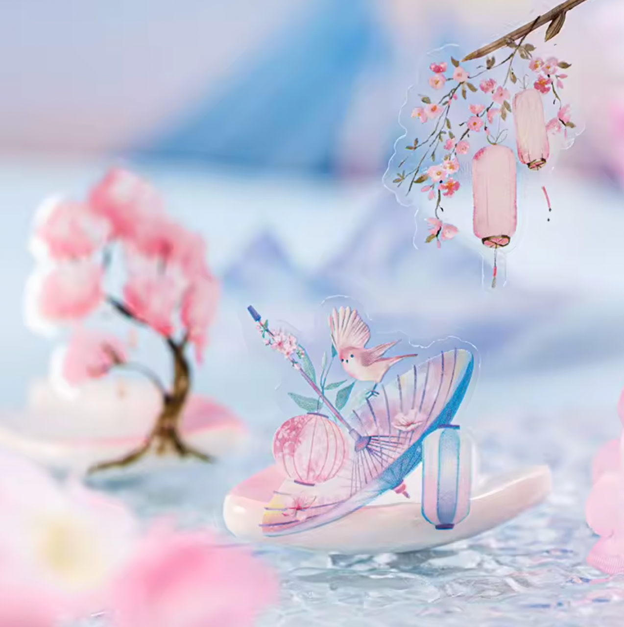 Rollo de Stickers Cherry Blossom