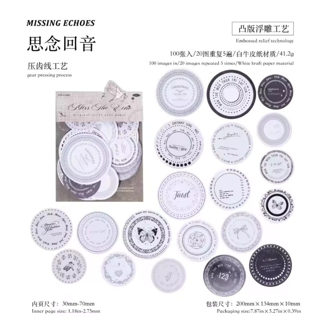 100 Etiquetas con relieve