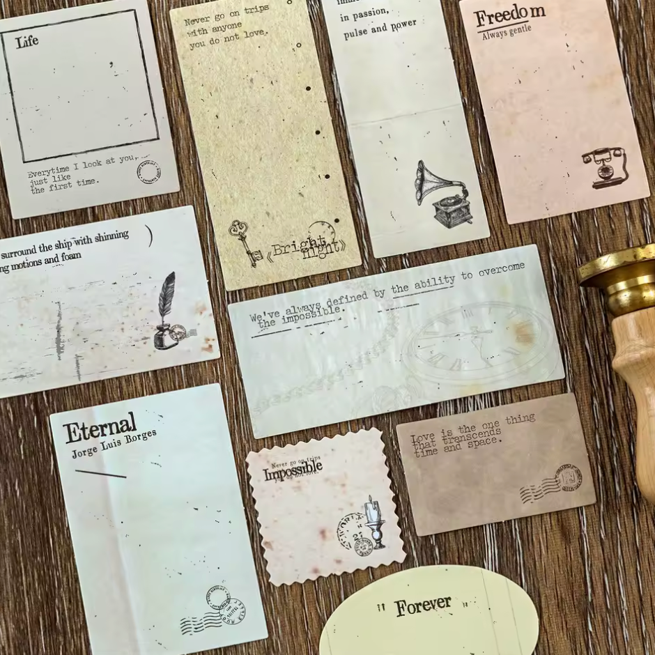 Cajita de 30 Stickers Vintage