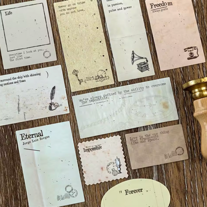 Cajita de 30 Stickers Vintage