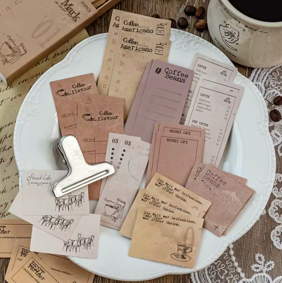 Cajita de 30 Stickers Vintage