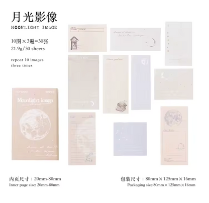 Cajita de 30 Stickers Vintage