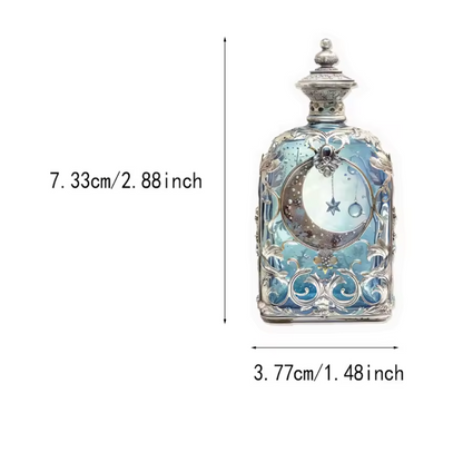 50 Stickers Transparentes Frascos Misticos