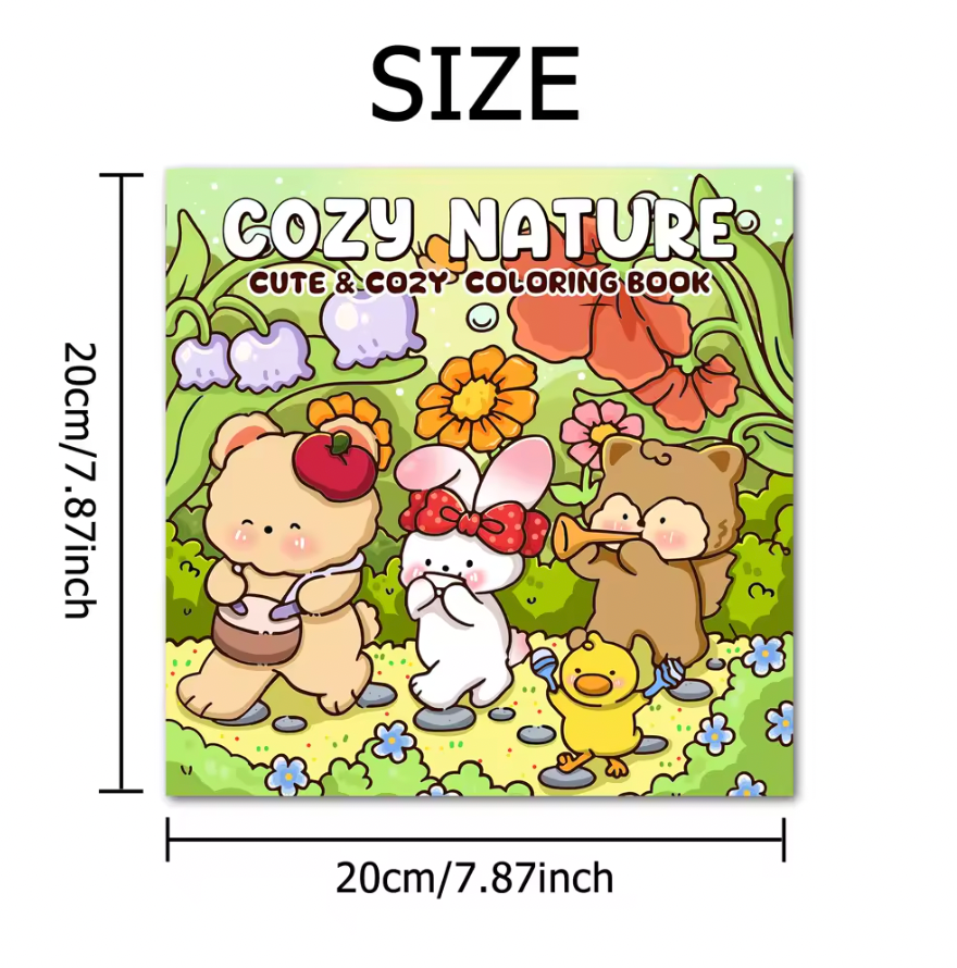 Cuaderno de colorear Primavera Cosy Nature