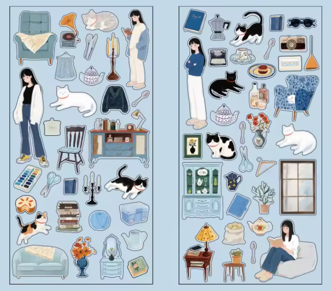 12 Hojas de Stickers Chiquitos
