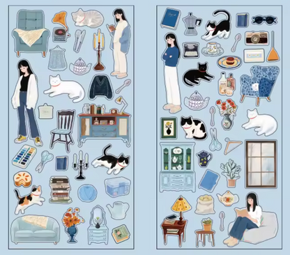 12 Hojas de Stickers Chiquitos