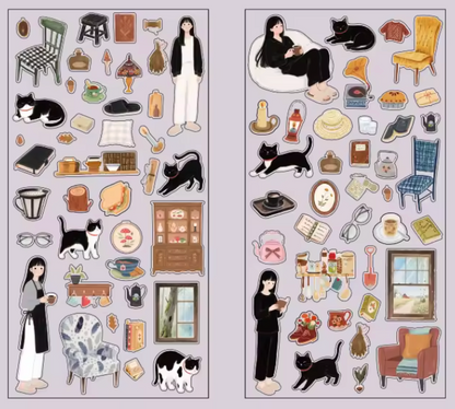 12 Hojas de Stickers Chiquitos