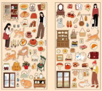 12 Hojas de Stickers Chiquitos