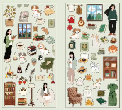 12 Hojas de Stickers Chiquitos