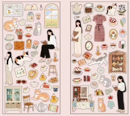12 Hojas de Stickers Chiquitos