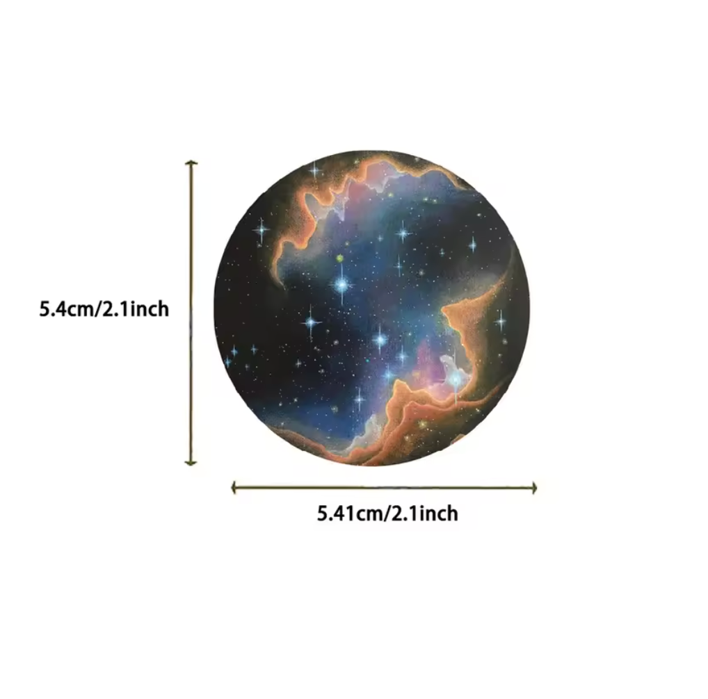 50 Stickers transparentes Lunas