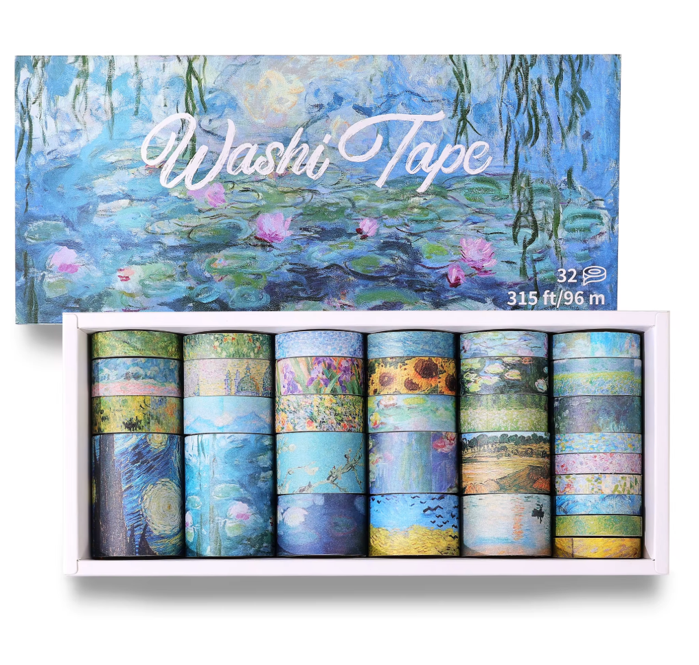 32 Washi Tapes Pintura Monet