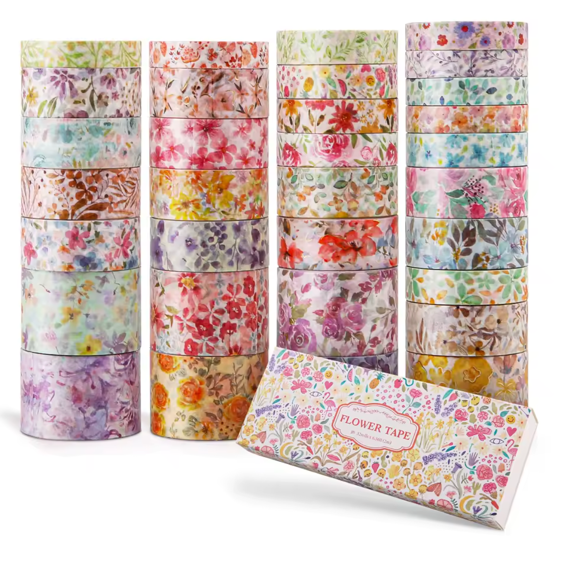 32 Washi Tapes Florecitas