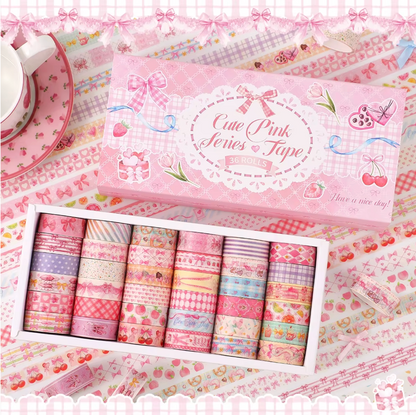 36 Washi Tapes Rosa