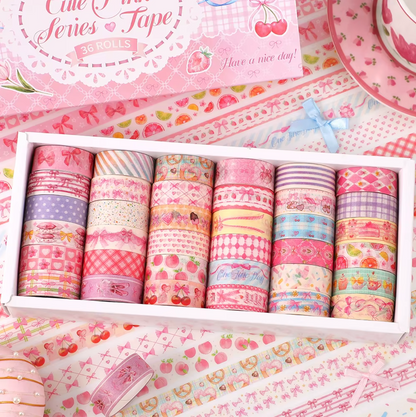 36 Washi Tapes Rosa