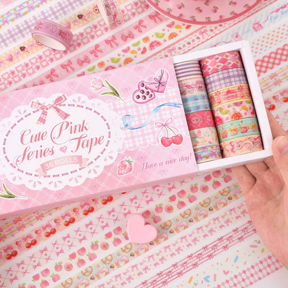 36 Washi Tapes Rosa