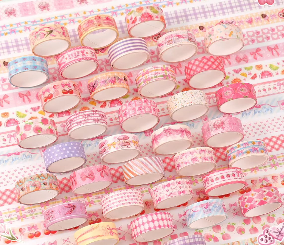 36 Washi Tapes Rosa