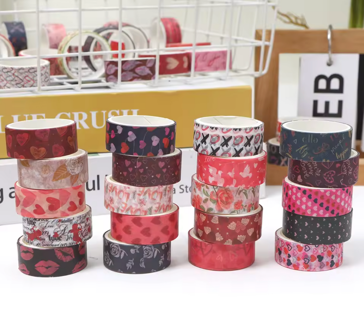 20 Washi Tapes Valentine's Day