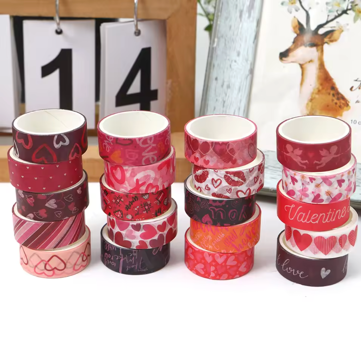 20 Washi Tapes Valentine's Day