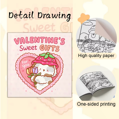 Cuaderno de Colorear Valentine's Sweet Gifts